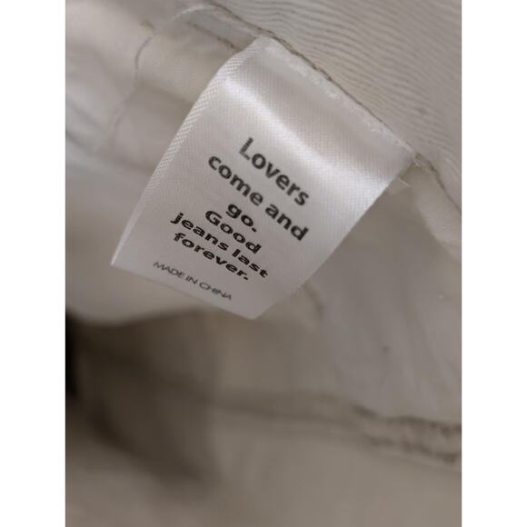 PacSun Women's Relaxed Fit Midrise 90s Baggy Cargo Pants Vanilla White Size 24 - Picture 5 of 6